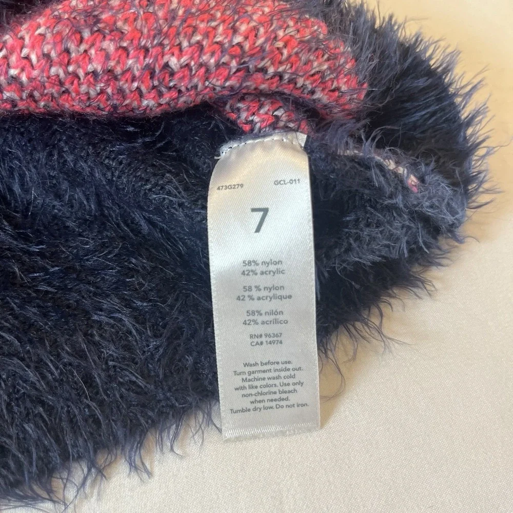 Oshkosh Sweater‎ Boys Size 7 Blue Fuzzy Christmas Holiday